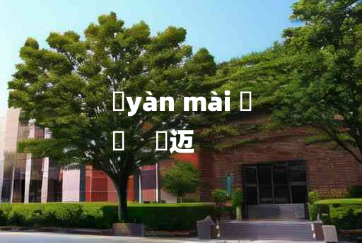 
	yàn mài 	
	    掞迈