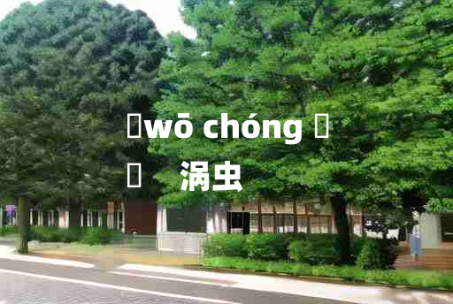 
	wō chóng 	
	    涡虫