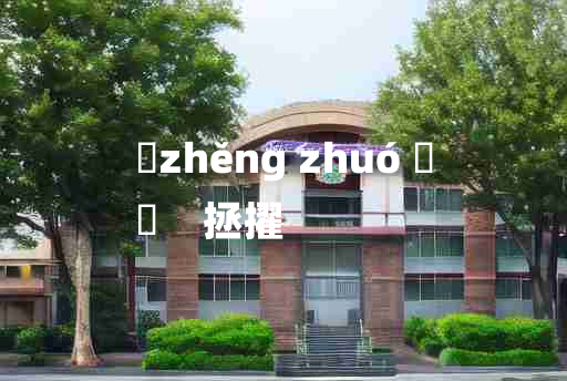 
	zhěng zhuó 	
	    拯擢