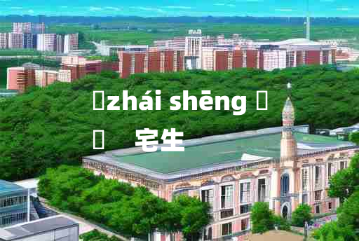 
	zhái shēng 	
	    宅生