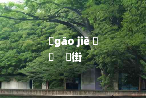 
	gǎo jiē 	
	    槀街