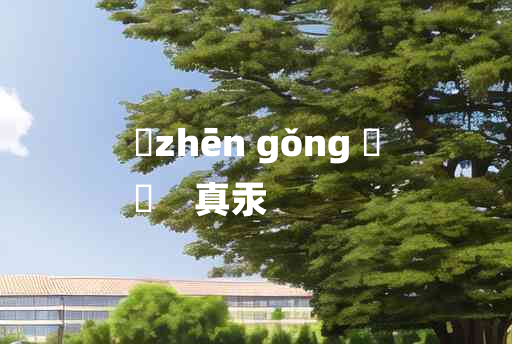 
	zhēn gǒng 	
	    真汞