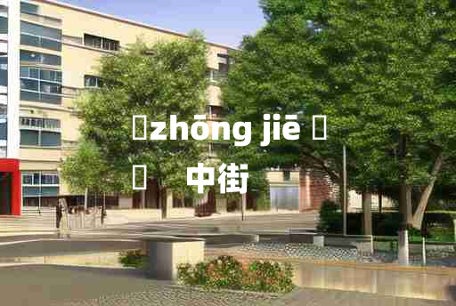 
	zhōng jiē 	
	    中街