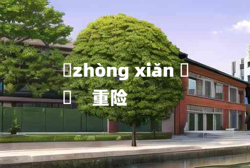 
	zhòng xiǎn 	
	    重险