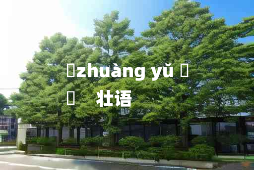 
	zhuàng yǔ 	
	    壮语