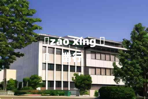 
	záo xíng 	
	    凿行