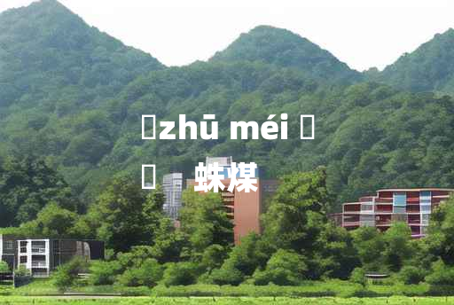 
	zhū méi 	
	    蛛煤