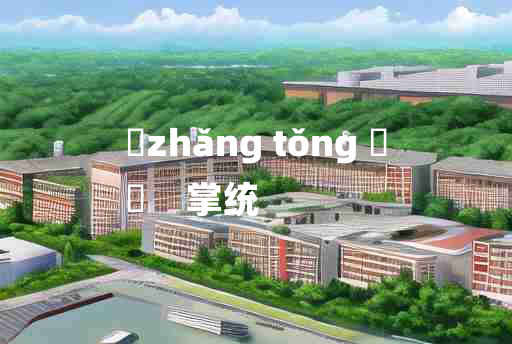 
	zhǎng tǒng 	
	    掌统