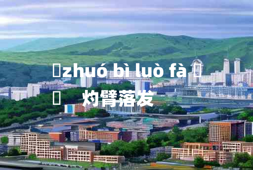 
	zhuó bì luò fà 	
	    灼臂落发