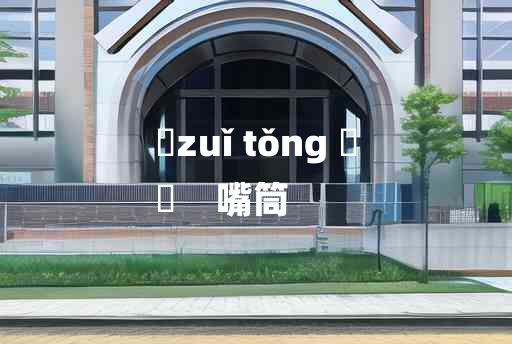 
	zuǐ tǒng 	
	    嘴筒