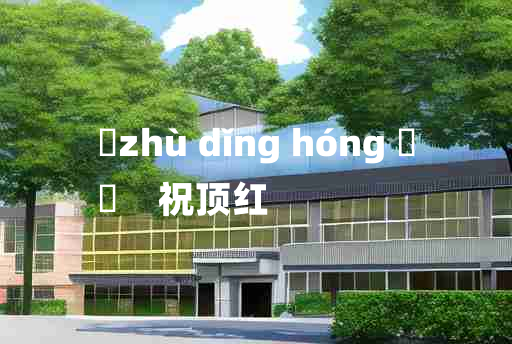 
	zhù dǐng hóng 	
	    祝顶红