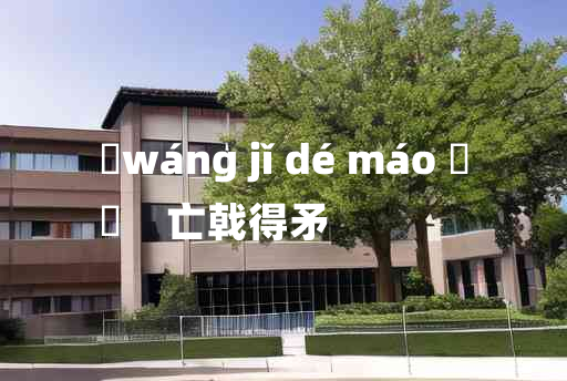 
	wáng jǐ dé máo 	
	    亡戟得矛