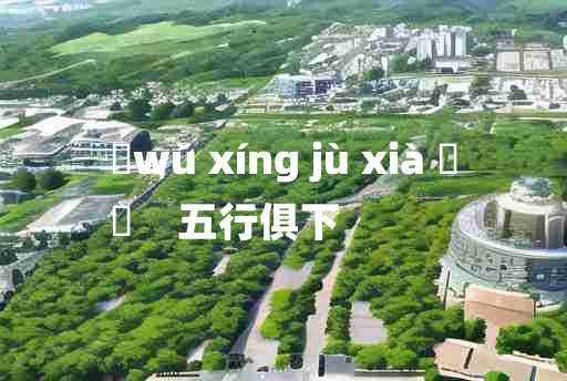 
	wǔ xíng jù xià 	
	    五行俱下