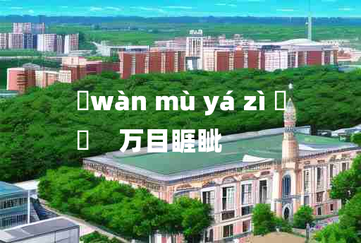 
	wàn mù yá zì 	
	    万目睚眦