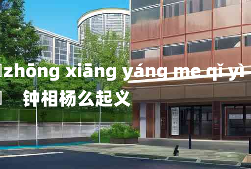 
	zhōng xiāng yáng me qǐ yì 	
	    钟相杨么起义