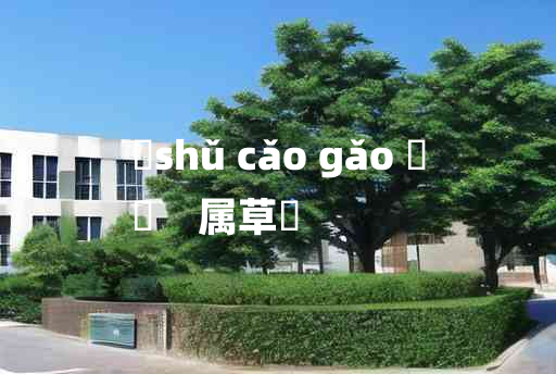 
	shǔ cǎo gǎo 	
	    属草稾