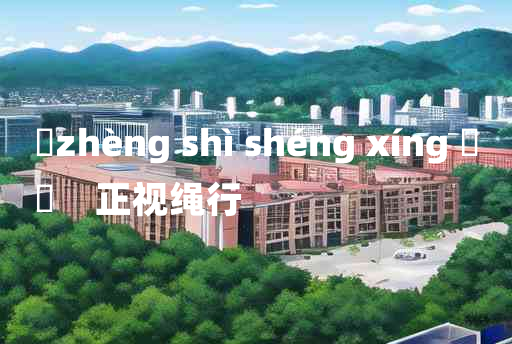 
	zhèng shì shéng xíng 	
	    正视绳行