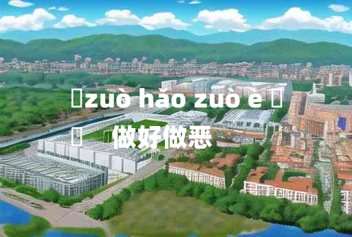 
	zuò hǎo zuò è 	
	    做好做恶