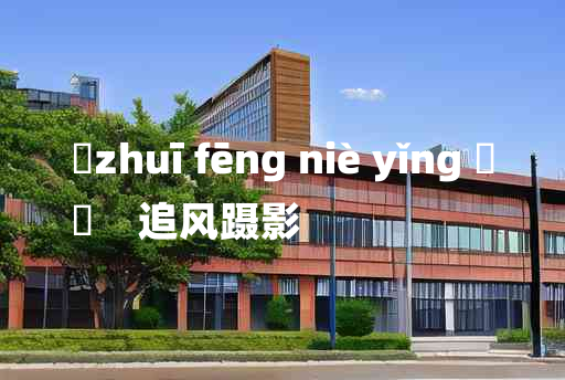 
	zhuī fēng niè yǐng 	
	    追风蹑影