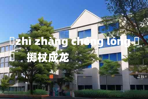 
	zhì zhàng chéng lóng 	
	    掷杖成龙