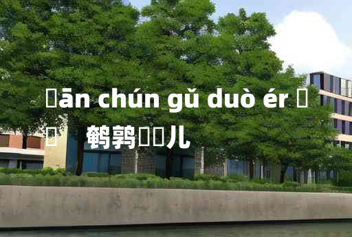 
	ān chún gǔ duò ér 	
	    鹌鹑馉饳儿