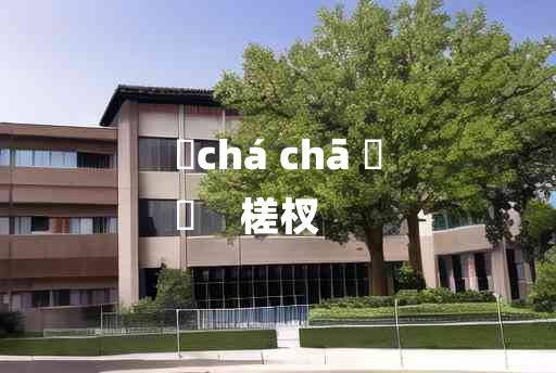 
	chá chā 	
	    槎杈