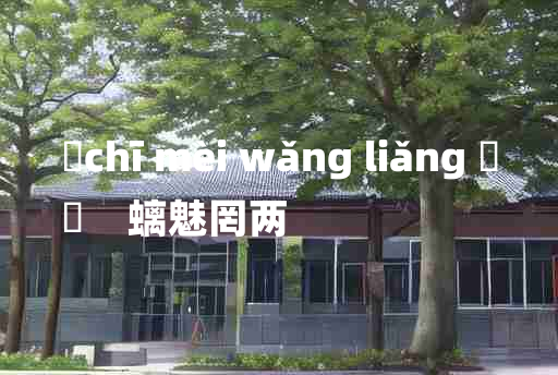 
	chī mèi wǎng liǎng 	
	    螭魅罔两