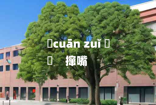 
	cuān zuǐ 	
	    撺嘴