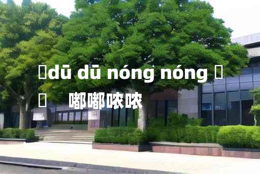 
	dū dū nóng nóng 	
	    嘟嘟哝哝