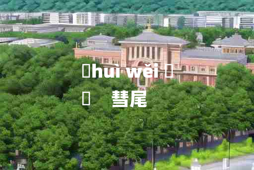 
	huì wěi 	
	    彗尾