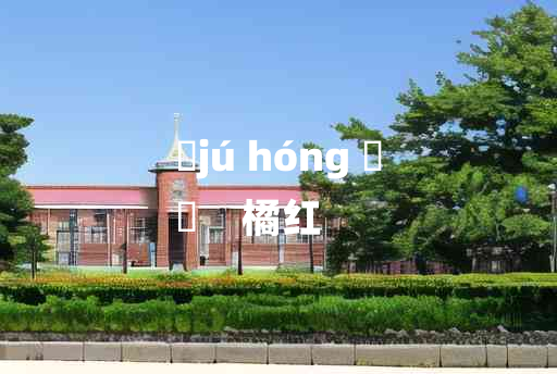 
	jú hóng 	
	    橘红