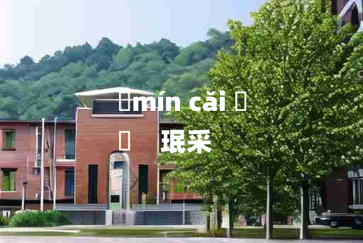 
	mín cǎi 	
	    珉采