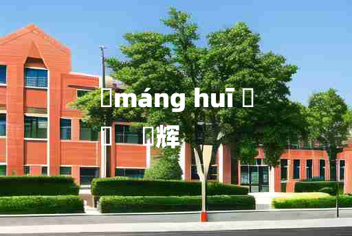 
	máng huī 	
	    铓辉