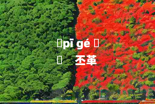 
	pī gé 	
	    丕革