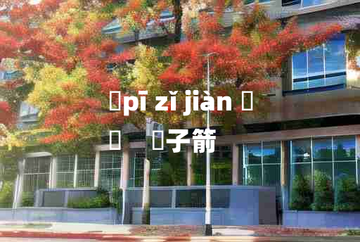 
	pī zǐ jiàn 	
	    鈚子箭