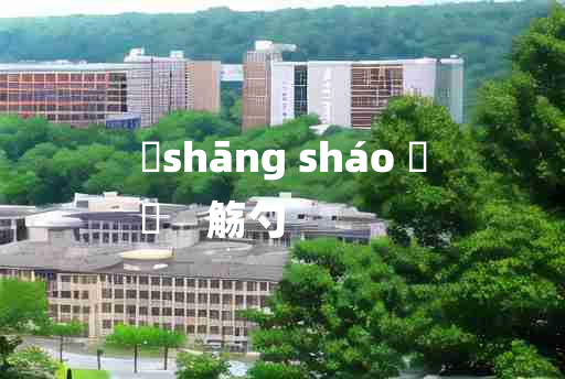 
	shāng sháo 	
	    觞勺