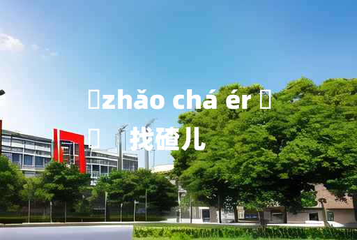 
	zhǎo chá ér 	
	    找碴儿