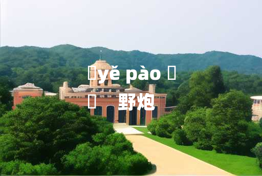 
	yě pào 	
	    野炮