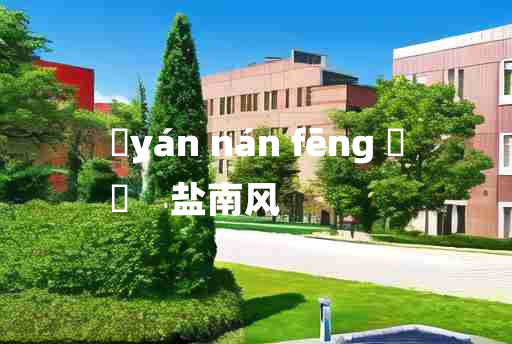 
	yán nán fēng 	
	    盐南风