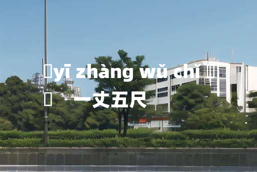 
	yī zhàng wǔ chǐ 	
	    一丈五尺