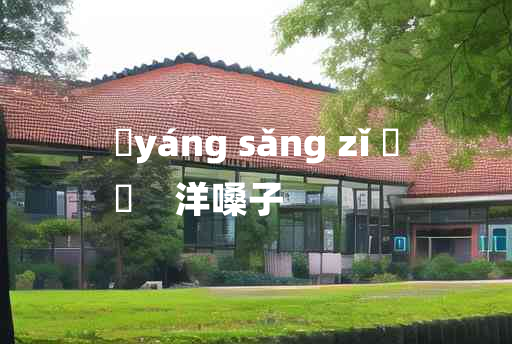 
	yáng sǎng zǐ 	
	    洋嗓子