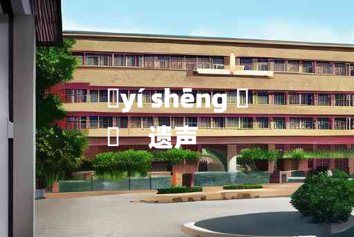 
	yí shēng 	
	    遗声