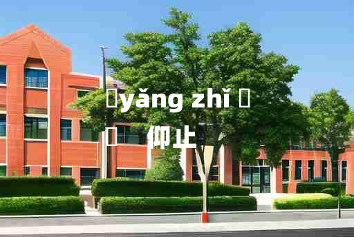 
	yǎng zhǐ 	
	    仰止